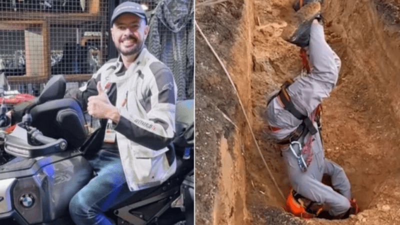 Exato Momento Que C0rpo de Empres4rio é Tirado de Dentro do Buraco Assustou a Tod…Ver vídeo