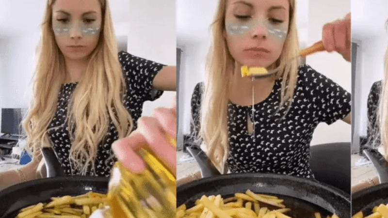 Mulher Come Batata com Alguns Carroç0s e Acaba M…Ver mais