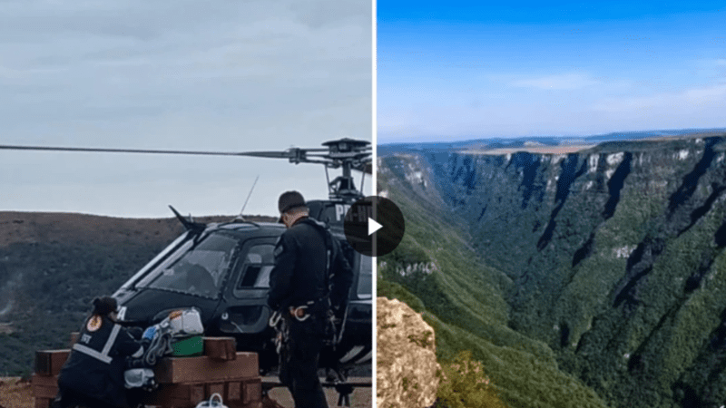 Veja primeira Imagem das buscas por menin4 que caiu em Câni0n no Sul após… Ver mais