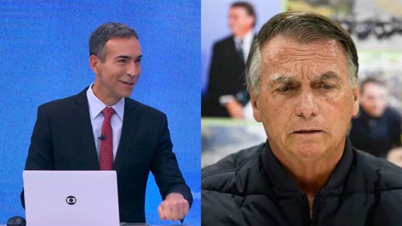César Tralli debocha de Bolsonaro ao vivo na Globo: “Toc Toc o Bols…Ver Mais