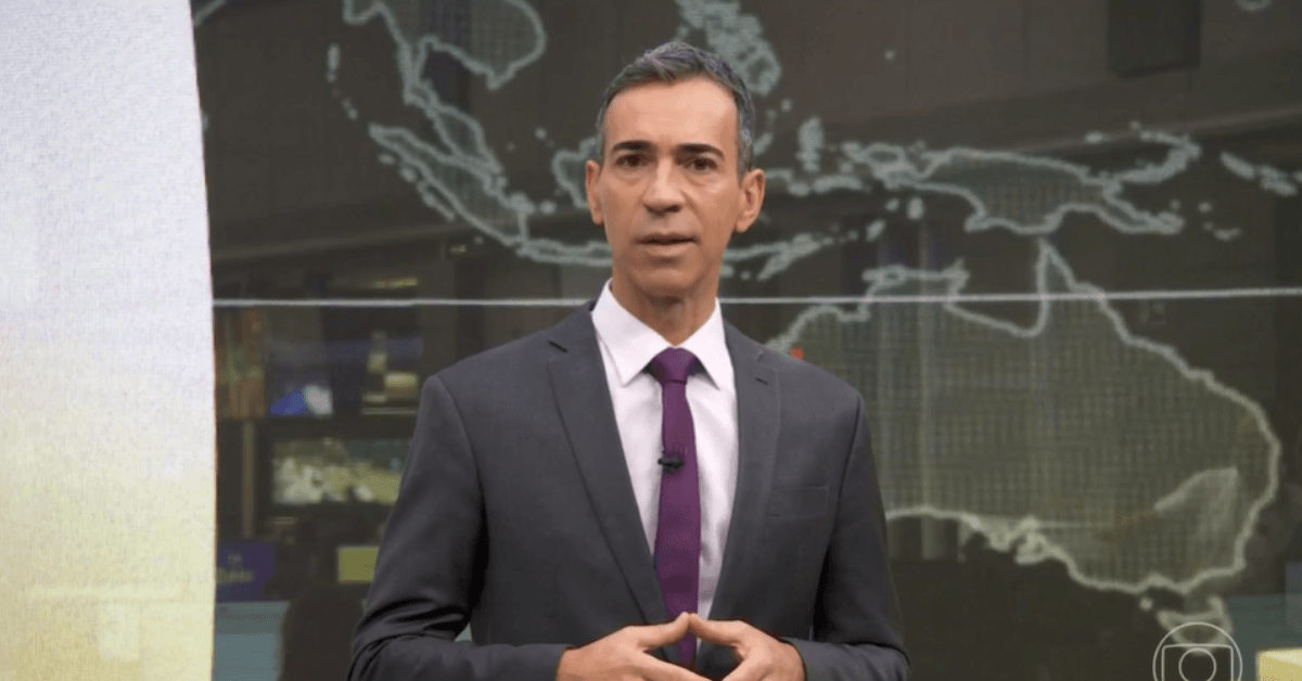 O que César Tralli fez ao vivo; Consequência foi imediata, ele não v… Ver mais