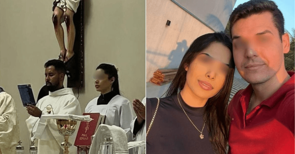 Ex-noivo fala pela 1ª vez após noiva ser pega com padre em igreja: “Ela dizia que ia…Ver mais