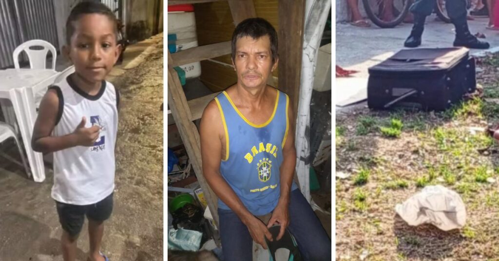 populares pegam homem que colocou menino em mala e coloc…Ver mais