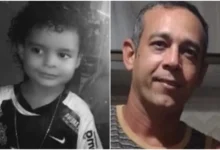 Pai mata filho em banheiro de apartamento em Manaus