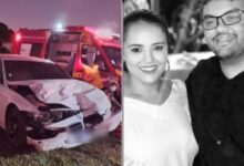 Casal morre apos ser atingido por carro de luxo durante acidente na GO 154